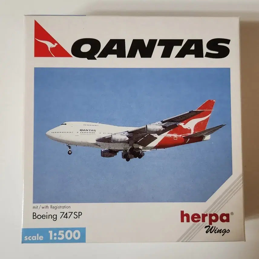 [BUNJANG] Herpa Qantas B747SP 1/500 Scale Model / Herpa Qantas B747SP 1/500 모형