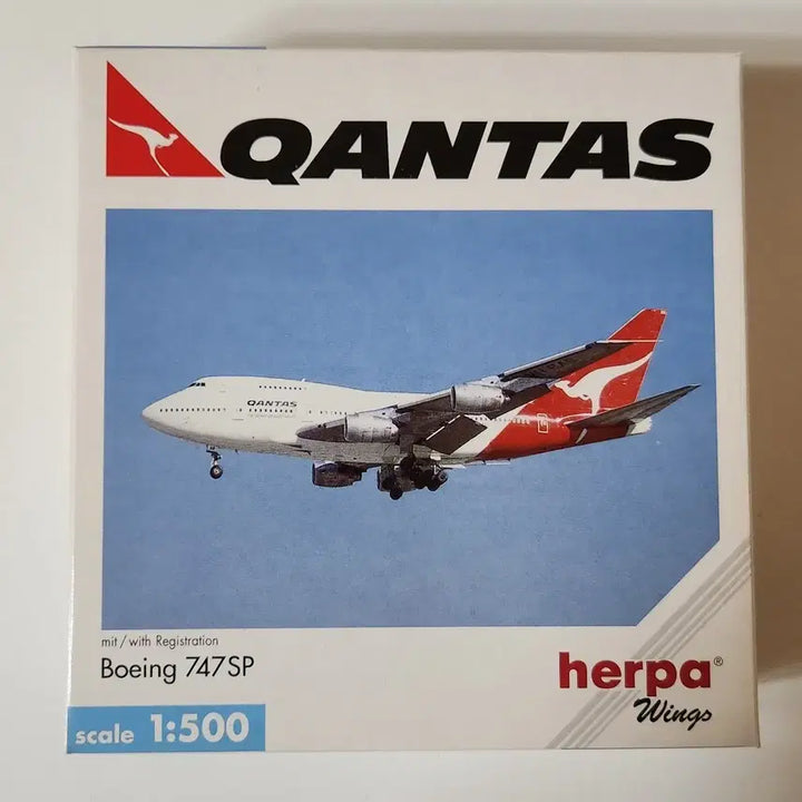 [BUNJANG] Herpa Qantas B747SP 1/500 Scale Model / Herpa Qantas B747SP 1/500 모형