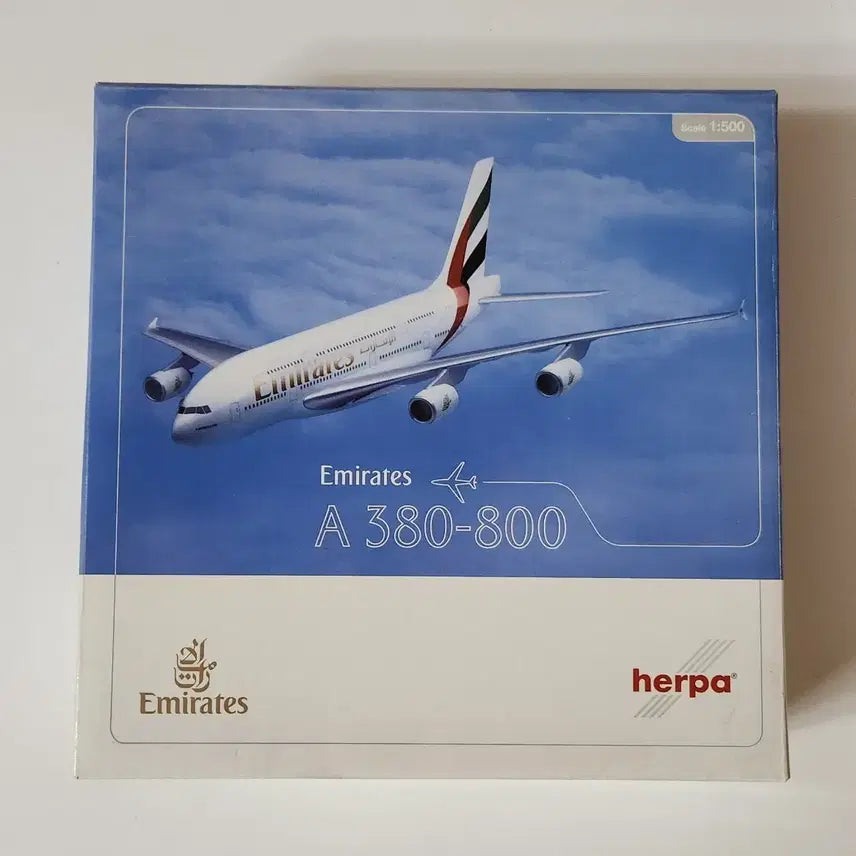 [BUNJANG] Herpa Emirates A380-800 Aircraft Model 1:500 Scale Diecast / Herpa Emirate A380-800 항공기 모형