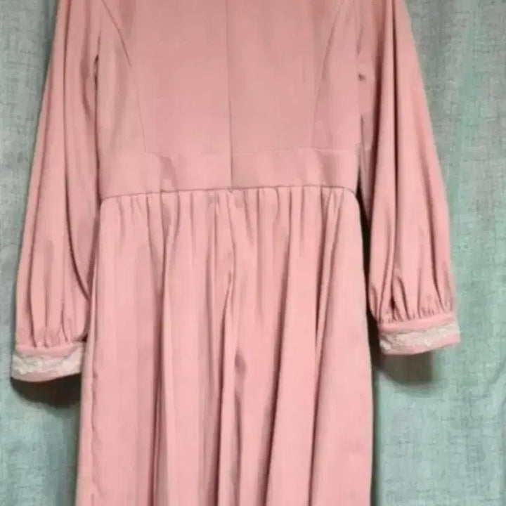 [BUNJANG] Lodisphoto Pink Detachable Collar Suede Dress / 일본브랜드 로리타 양산형 소공녀 로디스포토 핑크 탈착 카라 원피스