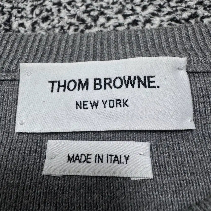 [BUNJANG] Thom Browne Milano Stitch Armband Knit Gray Size 4 / 톰브라운 밀라노스티치 암밴드 니트 4사이즈