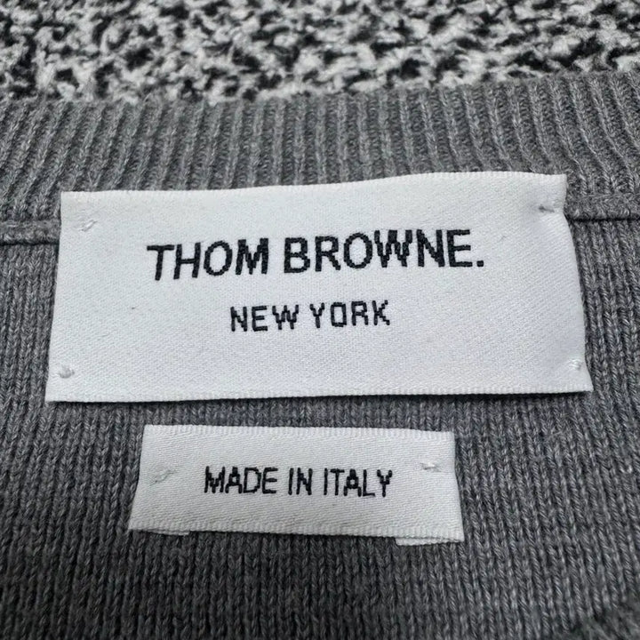 [BUNJANG] Thom Browne Milano Stitch Armband Knit Gray Size 4 / 톰브라운 밀라노스티치 암밴드 니트 4사이즈