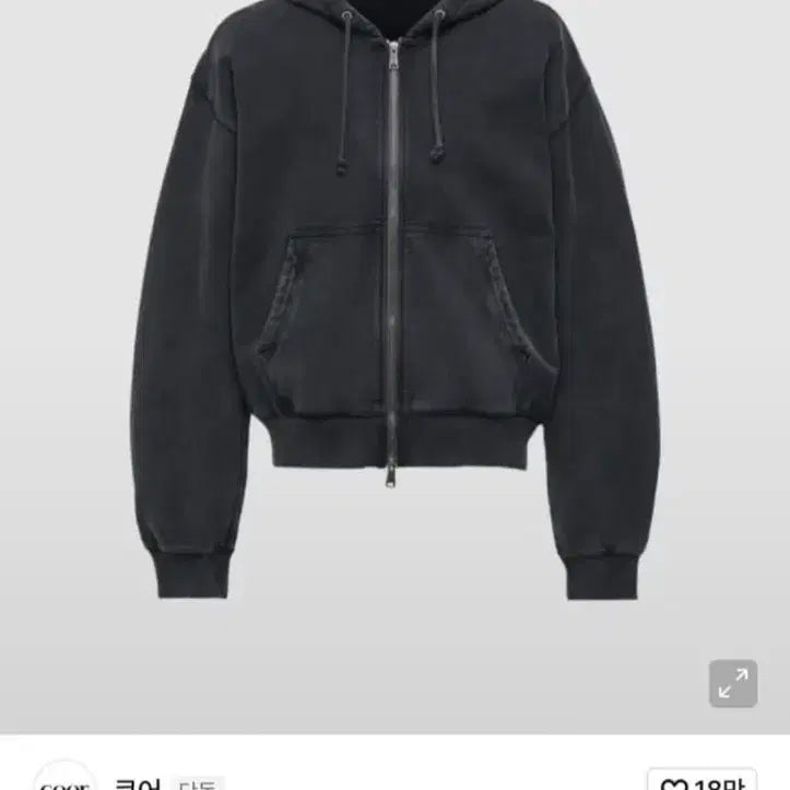 [BUNJANG] COOR Garment Dyed Hooded Zip-up M Size / 쿠어 가먼트 다잉 후드집업 m사이즈