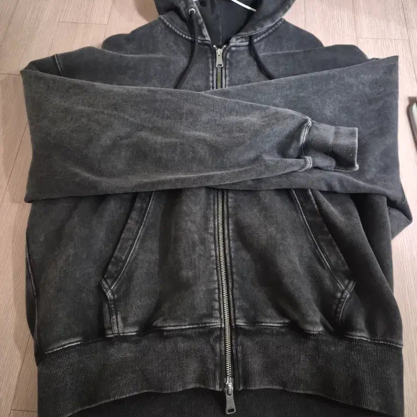 [BUNJANG] COOR Garment Dyed Hooded Zip-up M Size / 쿠어 가먼트 다잉 후드집업 m사이즈