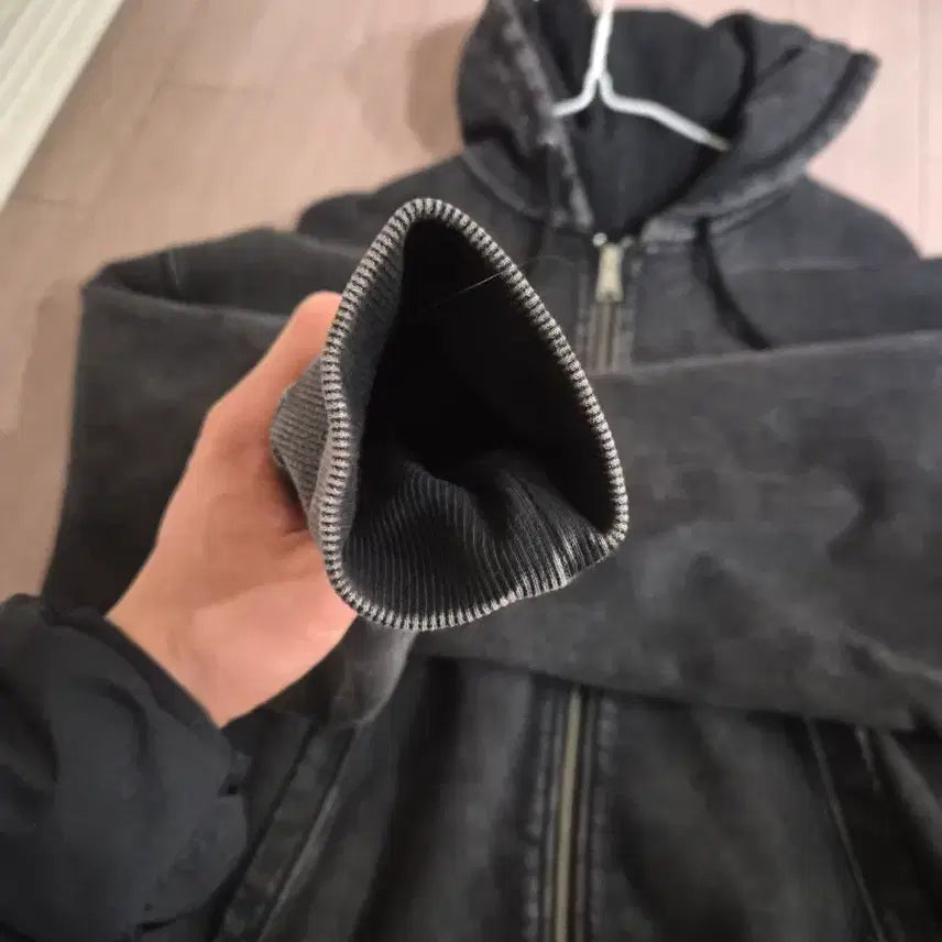 [BUNJANG] COOR Garment Dyed Hooded Zip-up M Size / 쿠어 가먼트 다잉 후드집업 m사이즈