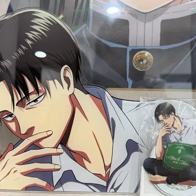 [BUNJANG] Attack on Titan Levi Resting Extra Large Acrylic Board / 정품)진격의 거인 리바이 휴식 특대 아크릴 보드
