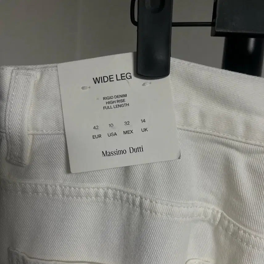 [BUNJANG] Massimo Dutti Wide White Denim Pants / [새상품] 마시모두띠 와이드 화이트 데님 42(32)