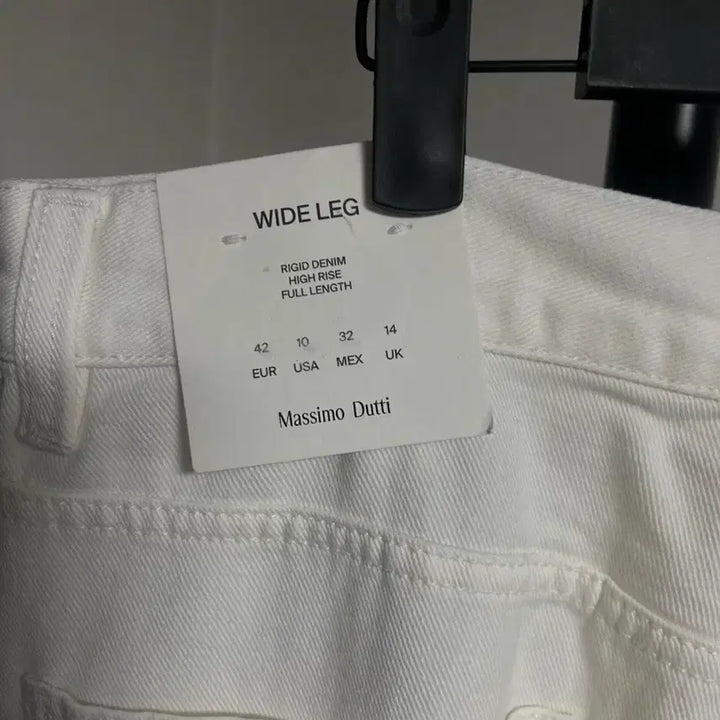 [BUNJANG] Massimo Dutti Wide White Denim Pants / [새상품] 마시모두띠 와이드 화이트 데님 42(32)