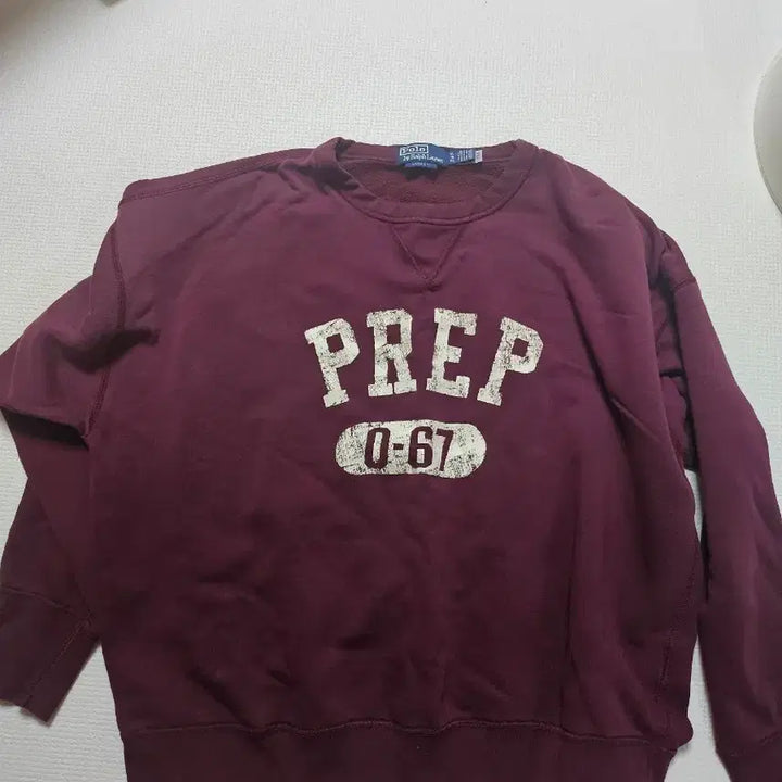 [BUNJANG] Polo Ralph Lauren Prep Sweatshirt Burgundy / 폴로 랄프로렌 PREP 맨투맨 버건디팝니다