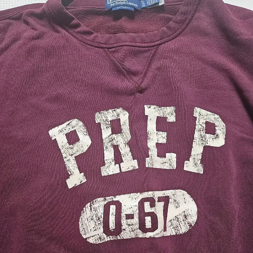 [BUNJANG] Polo Ralph Lauren Prep Sweatshirt Burgundy / 폴로 랄프로렌 PREP 맨투맨 버건디팝니다
