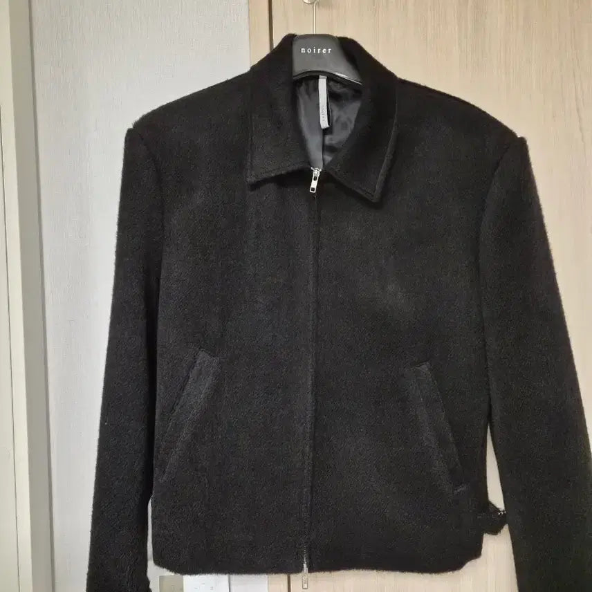 [BUNJANG] Noir Alpaca Crop Zip-Up Jacket Size 52 / 노이어 알파카 크롭 집업 자켓 52사이즈 팝니다