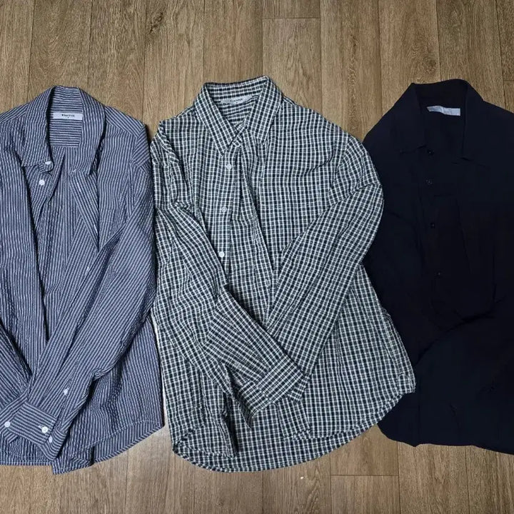 [BUNJANG] 8Seconds Seersucker Shirt Bundle (Set of 3) / 3벌일괄)에잇세컨즈 시어서커 셔츠 새제품 팝니다