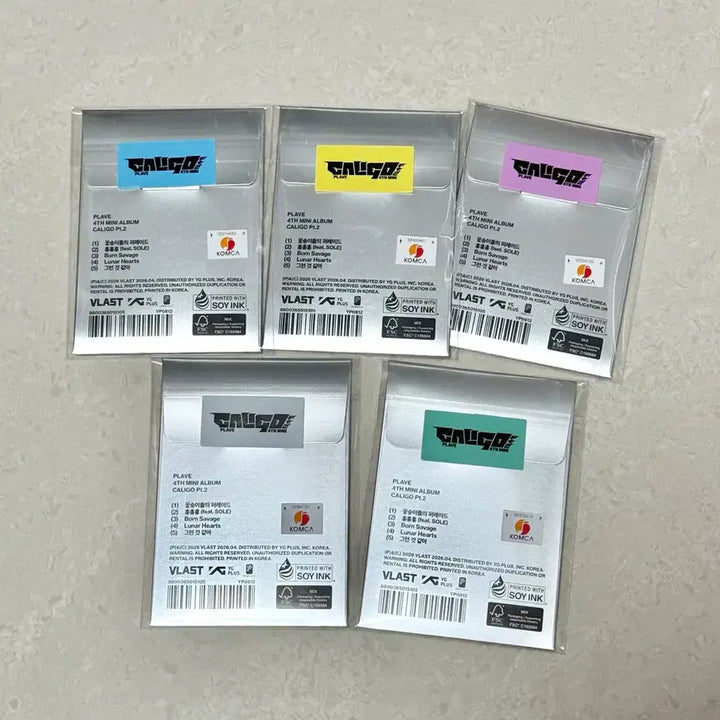 [BUNJANG] PLAVE Caligar Part 2 Sealed Album Bundle Set / 플레이브 칼리거파트투 미개봉 포카앨범 5종 일괄판매