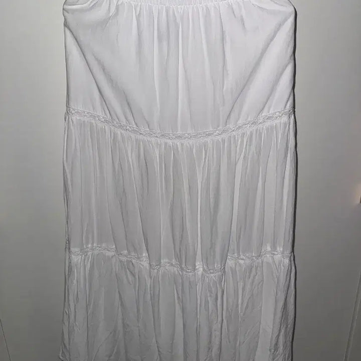 [BUNJANG] H&amp;M White Long Skirt / H&amp;M 화이트 롱 스커트