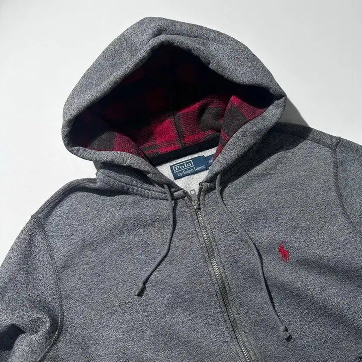 [BUNJANG] Polo Ralph Lauren Check Lined Hooded Zip-Up Jacket / [L] 폴로 랄프로렌 체크 라이닝 후드집업