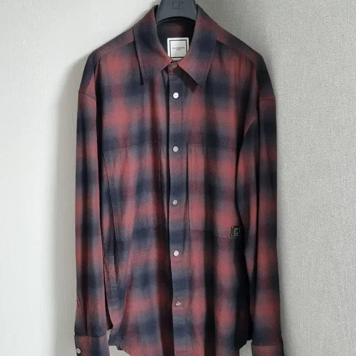 [BUNJANG] Wooyoungmi Ombre Check Shirt / 우영미 옴브레 체크셔츠