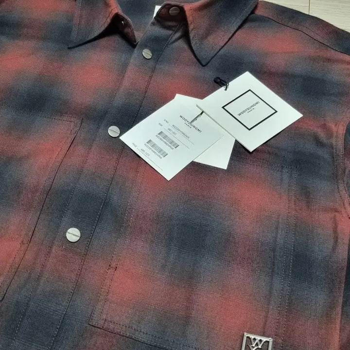 [BUNJANG] Wooyoungmi Ombre Check Shirt / 우영미 옴브레 체크셔츠