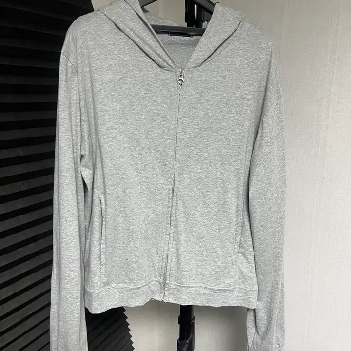 [BUNJANG] VASS Hooded Zip-Up Jacket Black/Gray / vass 얇은 후드집업 블랙 그레이