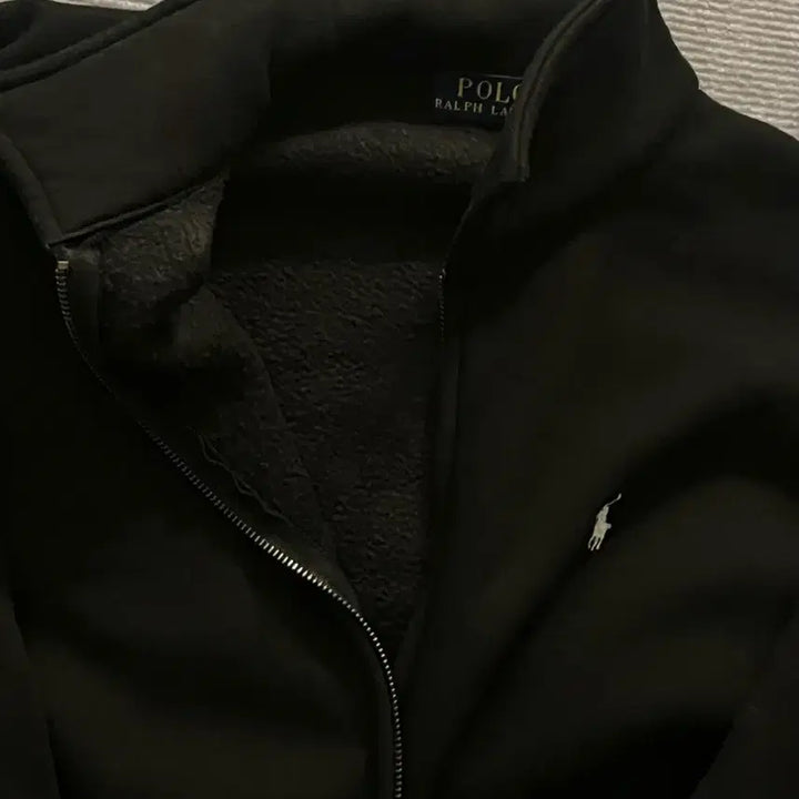 [BUNJANG] Polo Ralph Lauren Black Fleece Zip-Up Jacket L / 폴로 랄프로렌 블랙 집업 자켓 후리스 검정 L