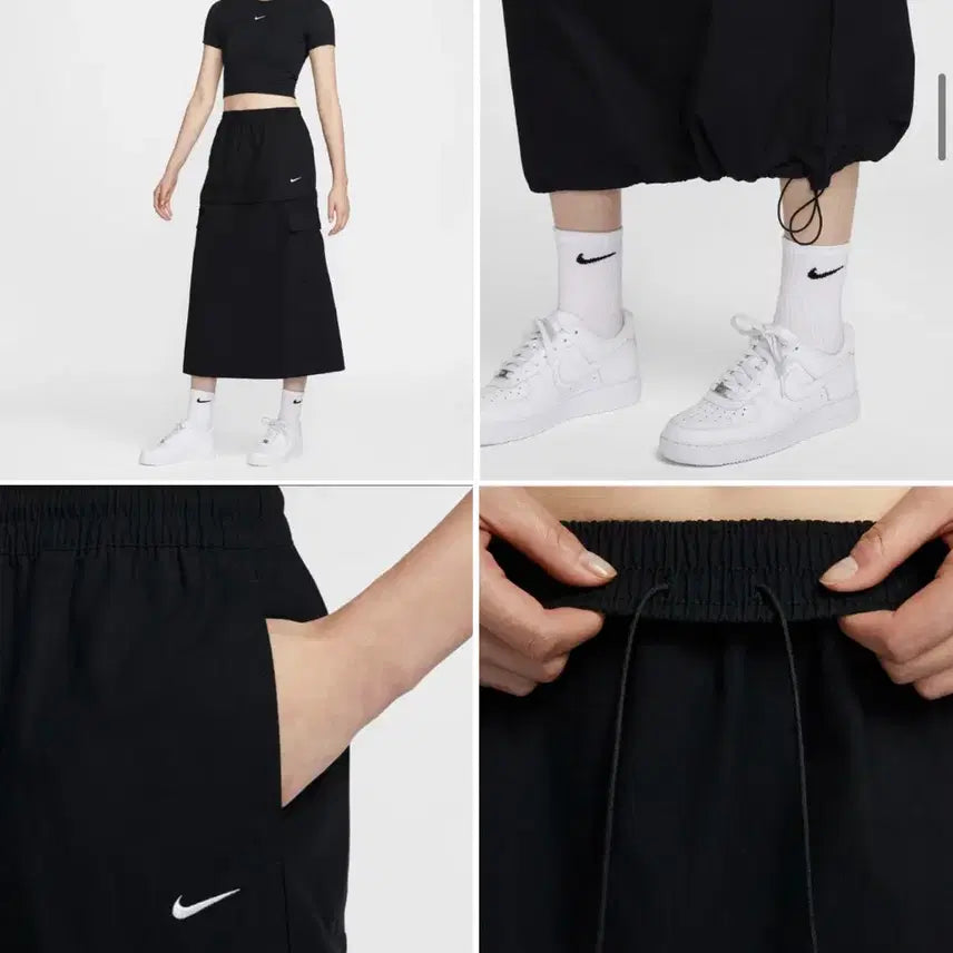 [BUNJANG] Nike Cargo Midi Skirt Black XS / 나이키 카고 미디 스커트 블랙 - xs