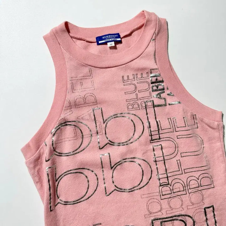 [BUNJANG] Burberry Blue Label Sleeveless T-Shirt / [여S-M] 버버리 블루라벨 BBL 슬리브리스 티셔츠