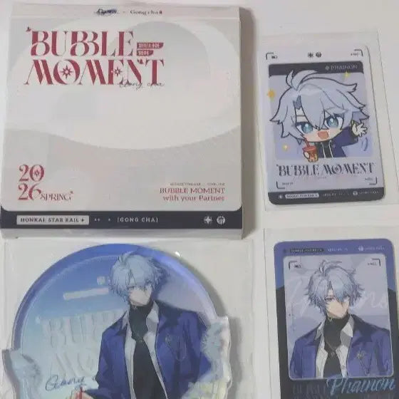 [BUNJANG] Honkai Star Rail x Gong Cha Painon Acrylic Coaster Set / 스타레일 x 공차 파이논 아크릴 코스터