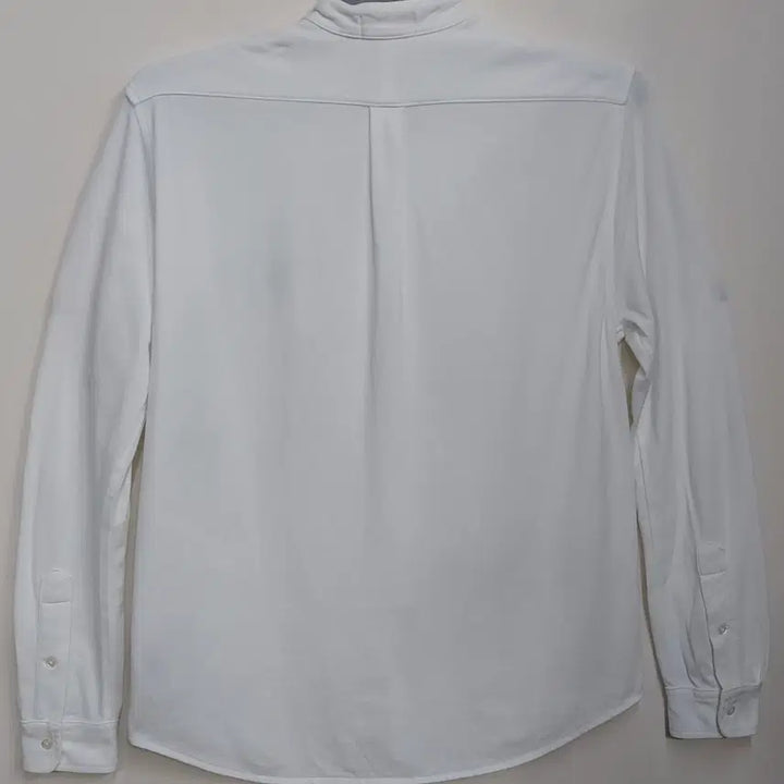 [BUNJANG] Polo Ralph Lauren Featherweight Cotton Mesh Band Collar Shirt - White M / 폴로랄프로렌 M 페더웨이터 코튼메쉬 밴드카라 셔츠. WH. A