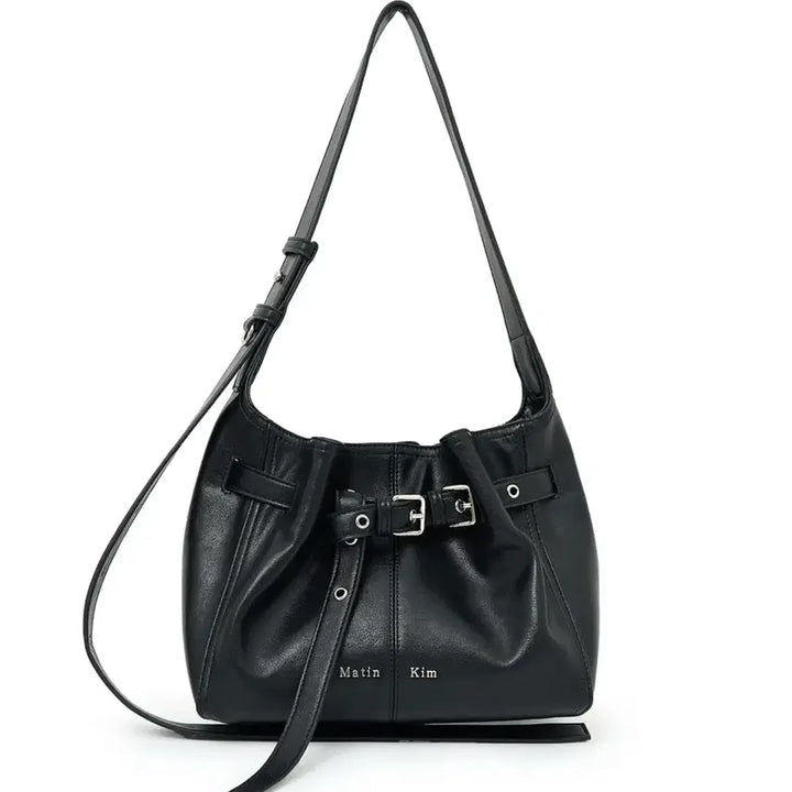 [BUNJANG] Matin Kim Belted Volun Small Bucket Bag Black / 마뗑 킴 벨티드 볼른 스몰 버킷 백 블랙