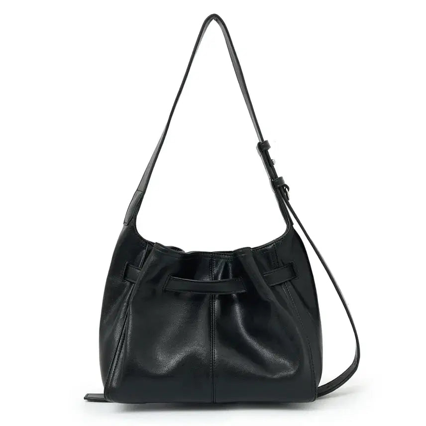 [BUNJANG] Matin Kim Belted Volun Small Bucket Bag Black / 마뗑 킴 벨티드 볼른 스몰 버킷 백 블랙