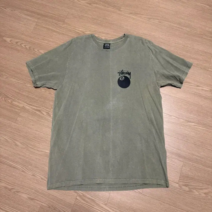 [BUNJANG] Stussy 8 Ball Pigment Dyed T-Shirt Olive M / 스투시 8볼 피그먼트 다이드 티셔츠 올리브 M