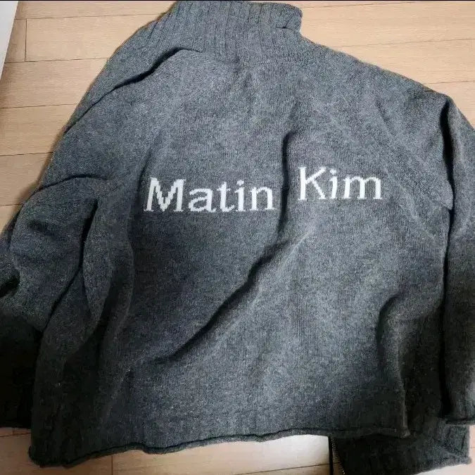 [BUNJANG] Matin Kim Knit Zip-Up Cardigan / Matin Kim 마땡킴 니트 집업 가디건