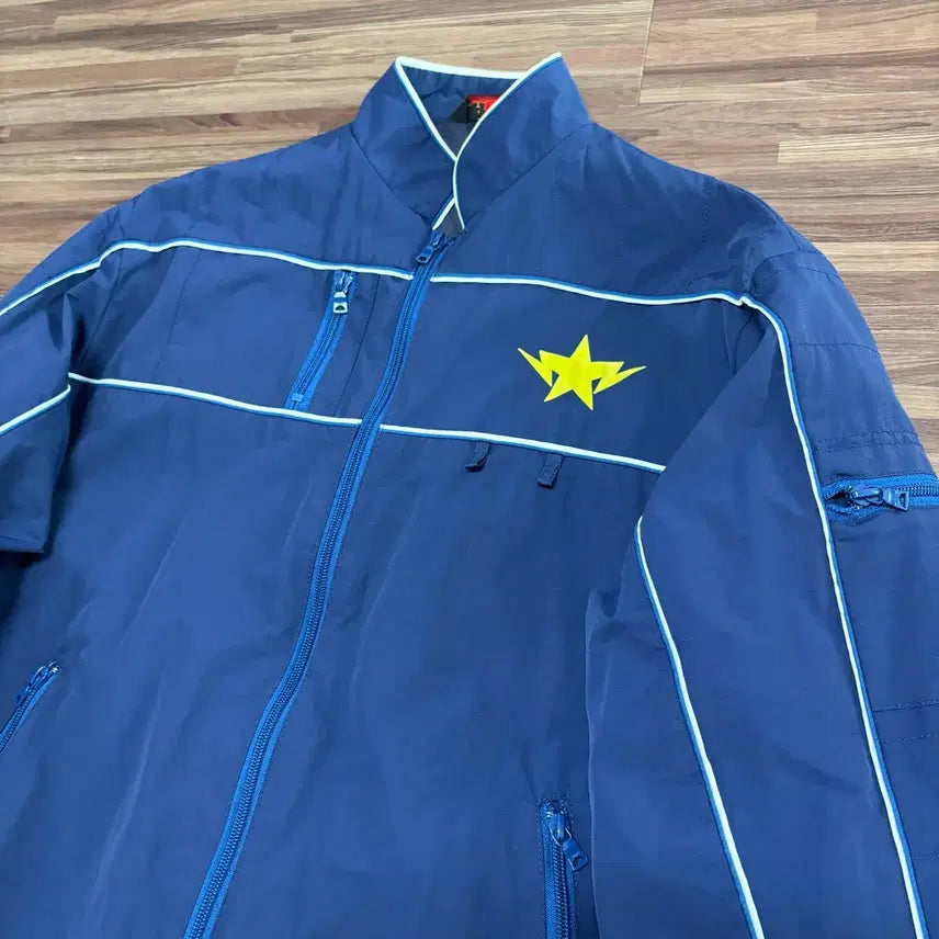 [BUNJANG] BAPE 90s-00s Star Racing Two-Way Nylon Zip-Up Jacket / 일제 90 00s OG 베이프 스타 레이싱 투웨이 나일론 집업 자켓 l