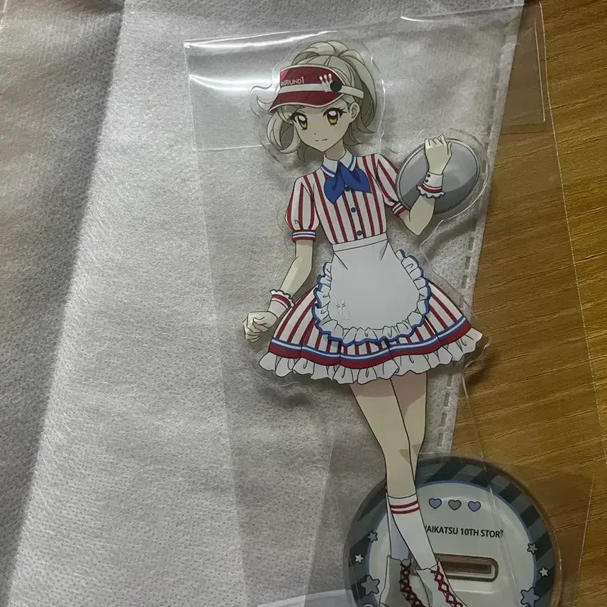 [BUNJANG] Aikatsu Risa Kiriya Round 1 Sealed Acrylic Stand / 아이엠스타 린 라운드원 미개봉 아크릴 판매 아이카츠 하늘 라임 루나 마린