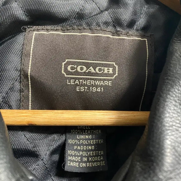 [BUNJANG] Coach Leather Jacket / 코치 가죽 자켓