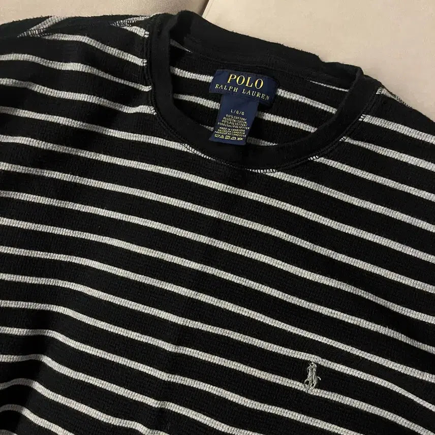 [BUNJANG] Polo Ralph Lauren Striped Long Sleeve T-Shirt / 폴로 랄프로렌 스트라이프 긴팔 티셔츠 롱슬리브