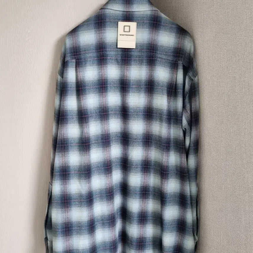 [BUNJANG] Wooyoungmi Blue Checkered Shirt / 우영미 블루 체크셔츠