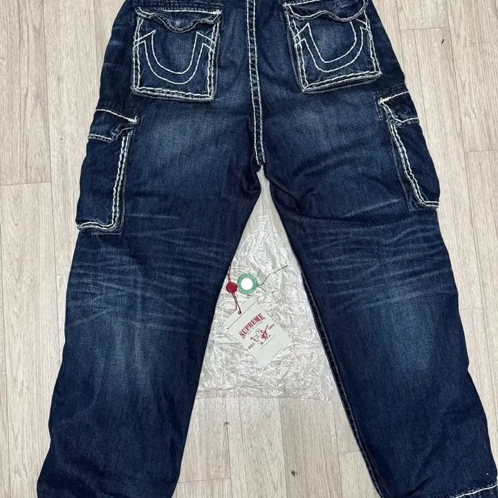 [BUNJANG] Supreme True Religion Denim Cargo Pants Washed Blue (FW21) / 34 21fw 슈프림 트루릴리전 데님 카고 팬츠 워시드블루