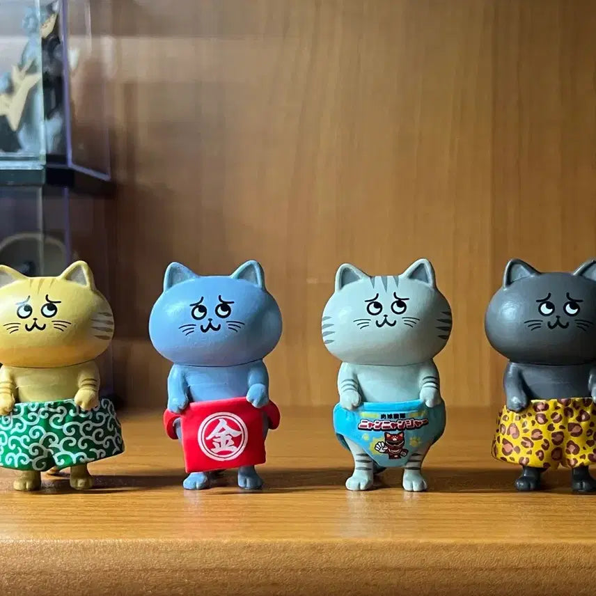 [BUNJANG] Re-Ment Dekapan Neko Set (4 Types) / 리멘트 데카판 네코 4종 일괄 (가챠/캡슐토이)