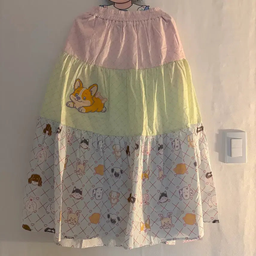 [BUNJANG] Cute Embroidered Long Skirt Vintage / 귀여운 자수 롱 스커트 빈티지