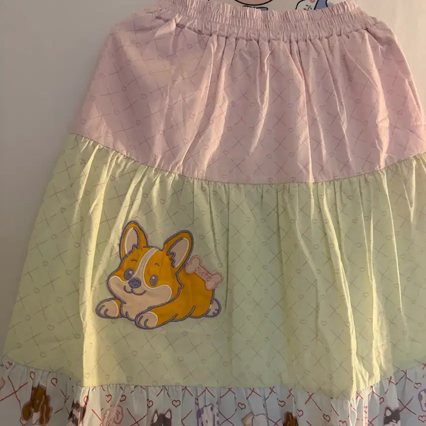 [BUNJANG] Cute Embroidered Long Skirt Vintage / 귀여운 자수 롱 스커트 빈티지