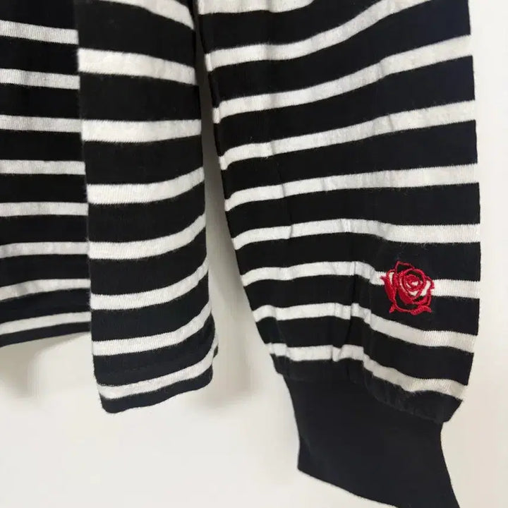 [BUNJANG] Black Stripe Long Sleeve T-Shirt L / 블랙후디 스트라이프 긴팔티 L