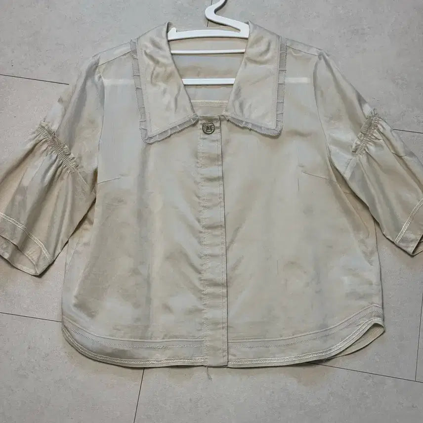 [BUNJANG] Mine Light Beige Blouse / 한섬 mine 마인 블라우스 // sjsj 타임 랑방 시스템 마쥬 산드로