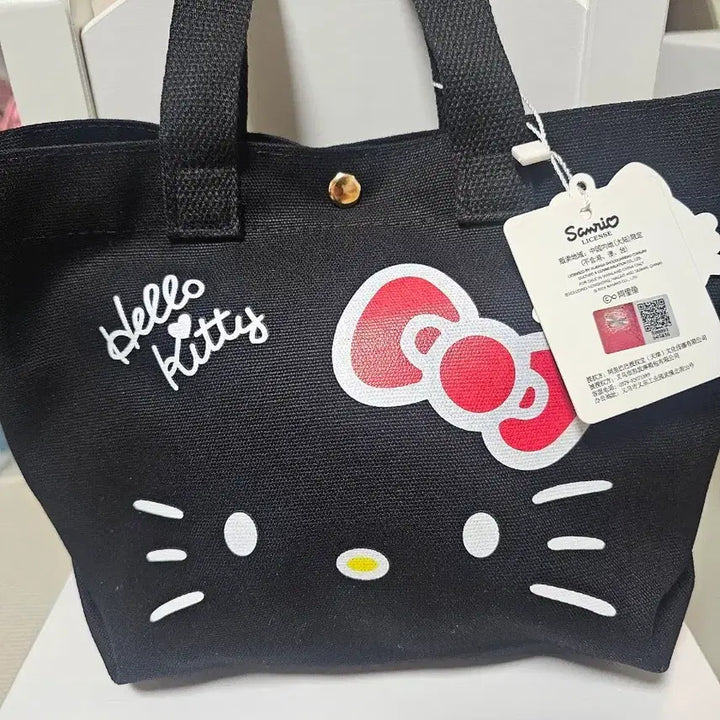 [SOLD OUT] 헬로키티 블랙 미니 토트백 (새상품)