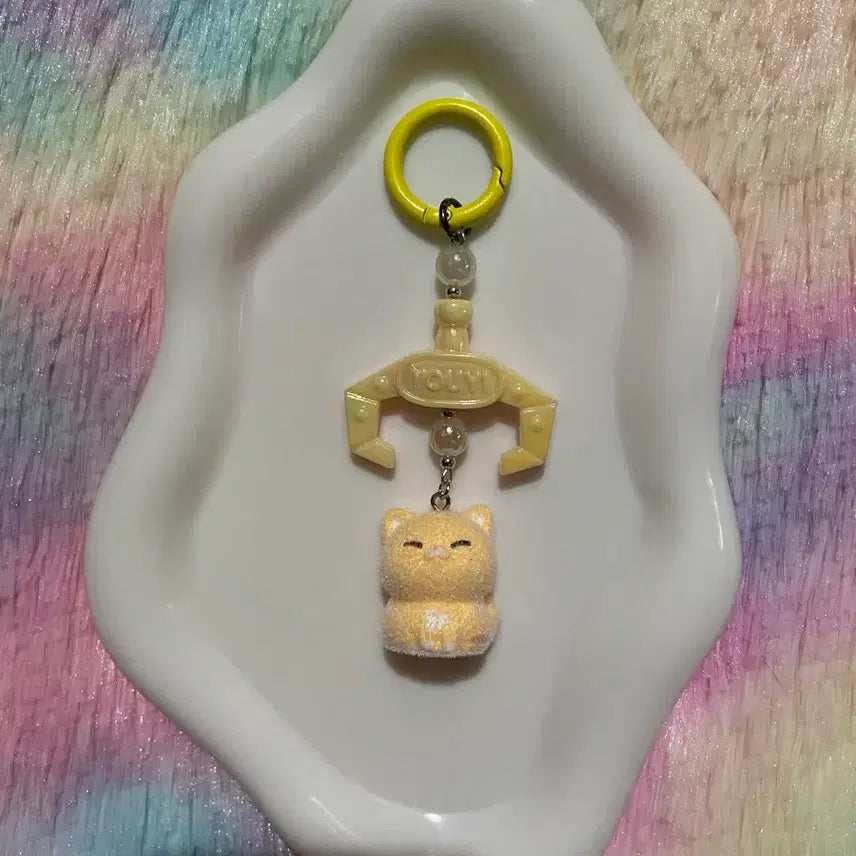 [BUNJANG] UV Reactive Cat Charm / UV야광 냥 키링