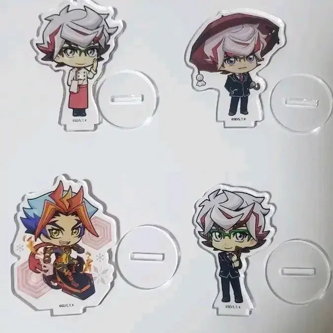 [BUNJANG] Yu-Gi-Oh! VRAINS Takeru Homura Mini Acrylic Stand Set / 유희왕 브레인즈 / 호무라 타케루 미니 아크릴스탠드 4종 일괄