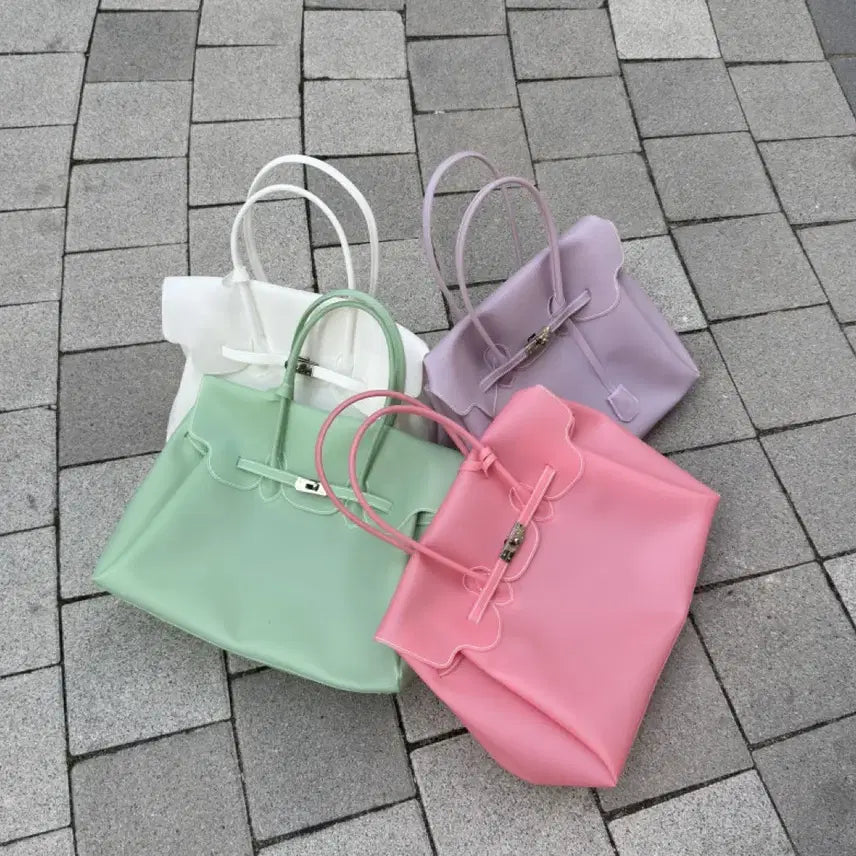 [BUNJANG] Jelly Birkin Style Tote Bag / jelly birkinbag 젤리 버킨백 토트백 스타일