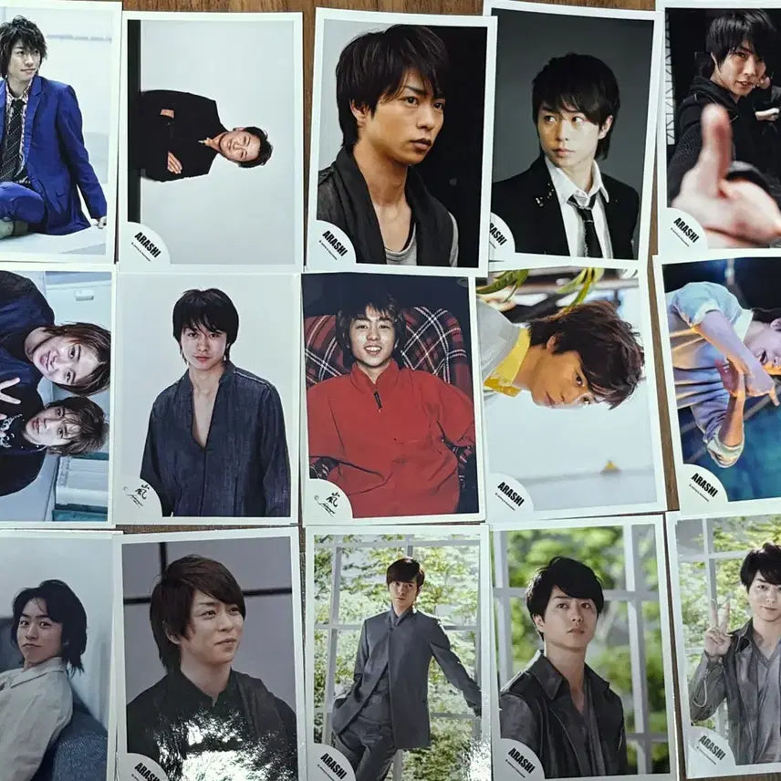 [BUNJANG] Arashi Kanji Logo Shop Photos Bundle Set (15 Photos) / 아라시 한자로고 샵사 샵샤 15장 일괄