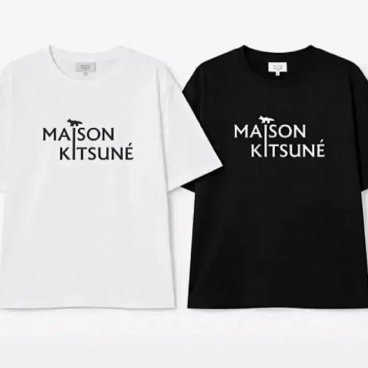 [BUNJANG] Maison Kitsuné Pillow Logo T-Shirt (White/Black) / 메종키츠네 필러 로고 반팔 티셔츠 흰/검