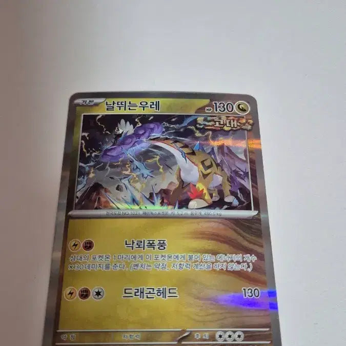 [BUNJANG] Pokemon Card Thundering Roar Holo / 포켓몬카드 날뛰는 우레 홀로그램