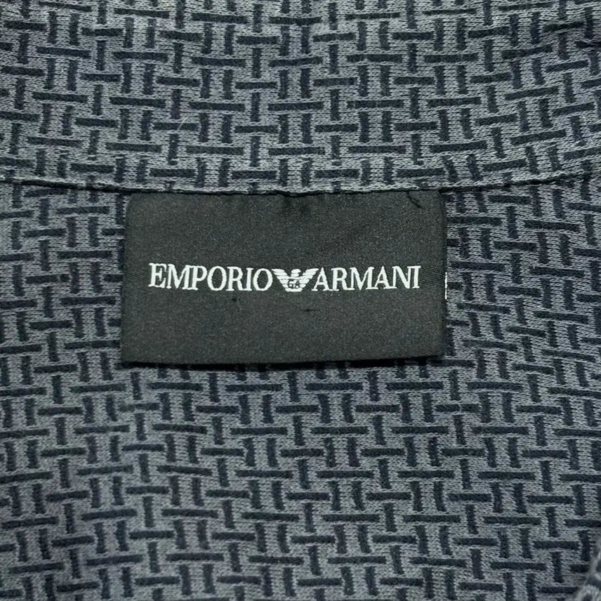 [BUNJANG] Emporio Armani Woven Pattern Check Shirt XXL / 매장판 엠포리오 아르마니 직조 패턴 체크 남방 셔츠 xxl 에르메스
